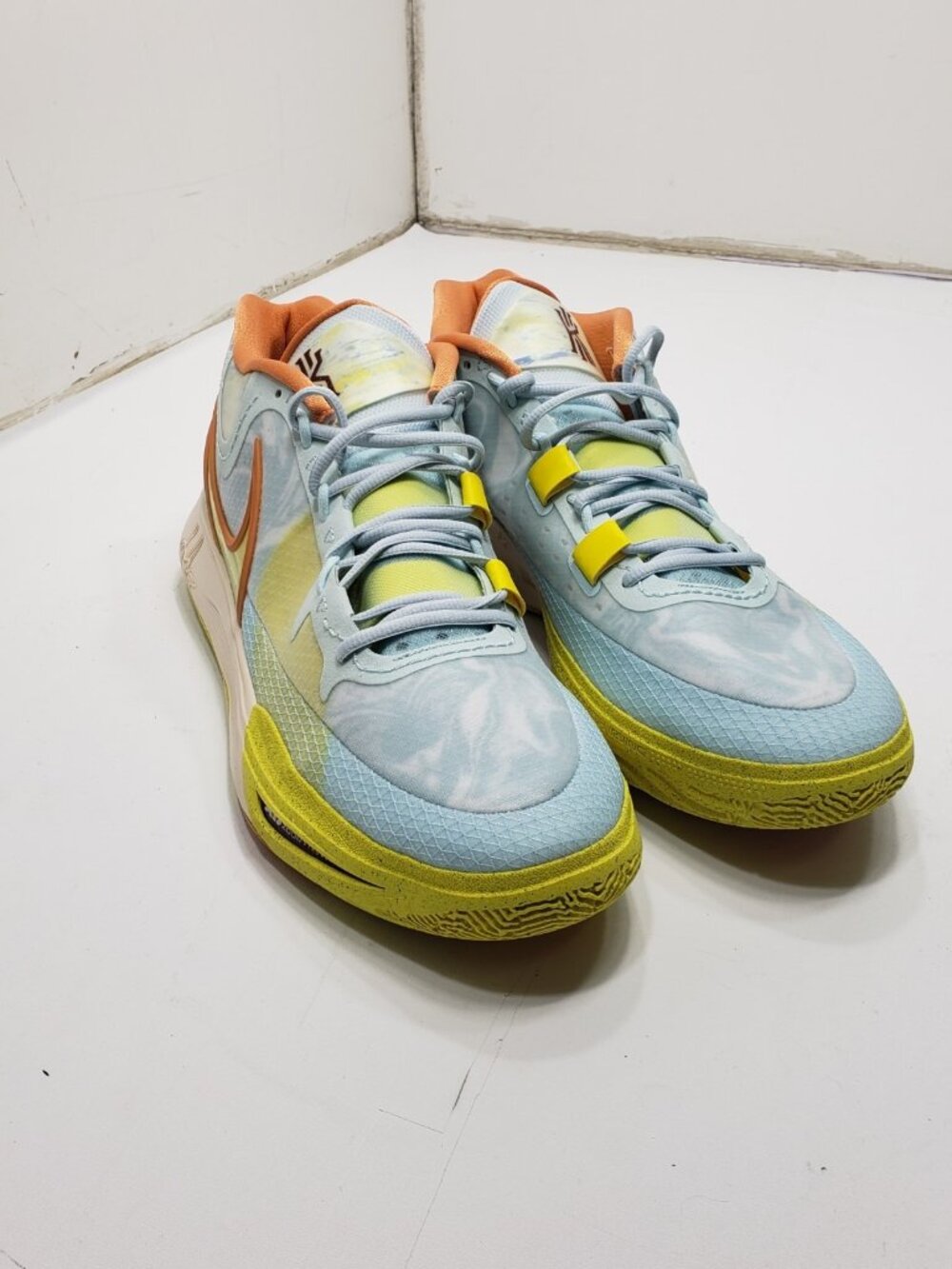 New Original Nike Kyrie 8 Eagle Air Zoom Glacier Blue/Yellow Shoes - DJ6017-400